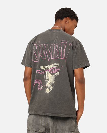 Marvel X-Men Gambit Heavyweight T-Shirt Black Wash