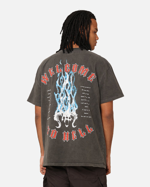 American Thrift X Lord Of The Rings The Balrog Heavyweight T-Shirt Black Wash