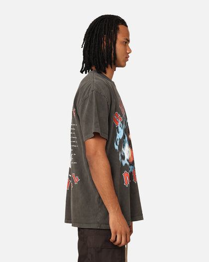 American Thrift X Lord Of The Rings The Balrog Heavyweight T-Shirt Black Wash